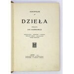 AJSCHYLOS - Dzieła. Przełożył Jan Kasprowicz. Lwów-Warszawa 1912. Nakł. Tow. Wyd., E. Wende i Spółka. 8, s. [2], 216,...