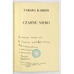 KARREN Tamara – Czarne niebo. Dedykacja autorki.