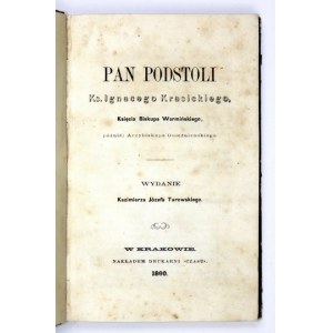 KRASICKI I. - Pan Podstoli. 1860