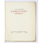 LECHOŃ J. – Karmazynowy poemat. Okładka Z. Stryjeńskiej. Podpis ochronny autora
