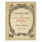 PASEK Jan Chryzostom - Pamiętniki...1926