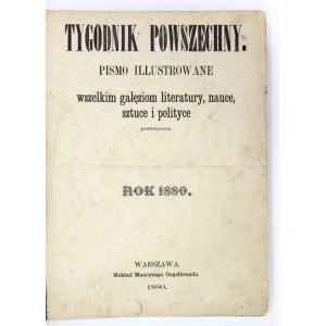 TYGODNIK Powszechny. Pismo ilustrowane... 1880 r.