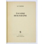 ŻABIŃSKI Jan - Zagadki biologiczne. Okła. i ilustr. Maja Berezowska.