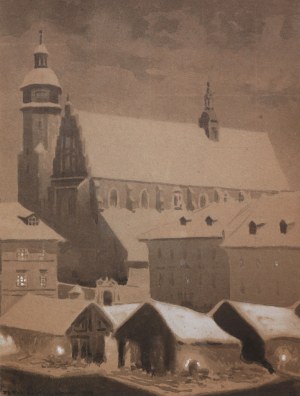 Stanisław Fabijański (1865 Paryż - 1947 Kraków), Kościół Bożego Ciała w Krakowie, 1918 r.