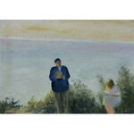 Irena Weiss zw. Aneri (1888 Łódź - 1981 Kraków), Czytający na tle morza