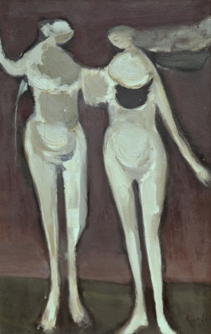 Alfred Aberdam (1894 Lwów – 1963 Paryż), Dwie kobiety, 1954 r.