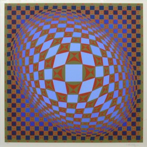 Victor Vasarely (1908 Pécs - 1997 Paryż), Kompozycja, 1985 r.