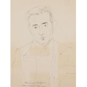 Wlastimil Hofman (1881 Praga - 1970 Szklarska Poręba), Portret mężczyzny, 1943 r.