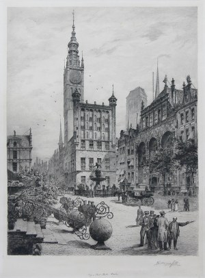 Bernhard Mannfeld (1848 Drezno - 1925 Frankfurt nad Menem), Długi Targ w Gdańsku