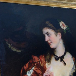 Karl Becker, Portret kobiety z mężczyzną, XIX w.