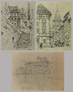 Tadeusz CIEŚLEWSKI (1870-1956), Zestaw trzech rysunków