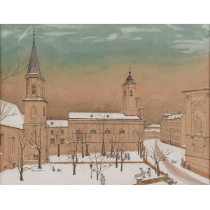 Jan SCHNAIDER, XIX / XX w., Cieszyn zimą, 1912