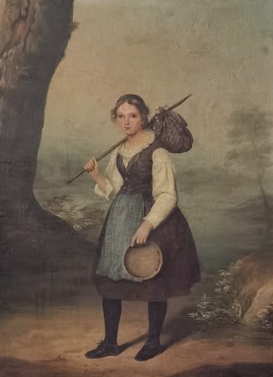 Adele KINDT (1804-1884), Dziewczyna z węzełkiem, 1839