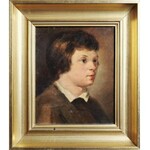 Maria CUKROWICZÓWNA (?-1899) według François MAROT (1666-1719), Portret chłopca z białym kołnierzykiem, 1865