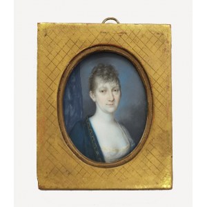 Malarz nieokreślony, XIX w., Portret kobiety - miniatura