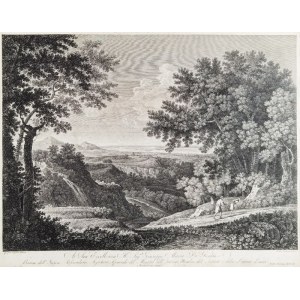 Pietro PARBONI (XVIII - XIX w.), Pejzaż z Abrahamem i Isaakiem