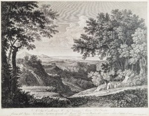 Pietro PARBONI (XVIII - XIX w.), Pejzaż z Abrahamem i Isaakiem