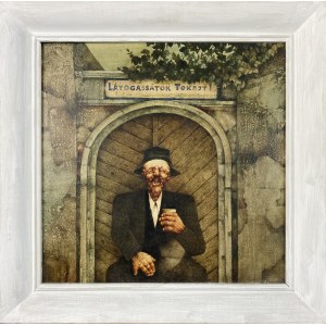 Jerzy Duda-Gracz ( 1941 - 2004 ), Motív maľby Maďarský latogassatok Tokajt , 1974