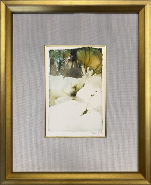Jerzy Duda-Gracz ( 1943 - 2004 ), Bez tytułu - krajobraz zimowy, 1980