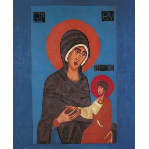 Jerzy Nowosielski ( 1923 – 2001 ), Matka Boża z Dzieciątkiem z teki Bogurodzica