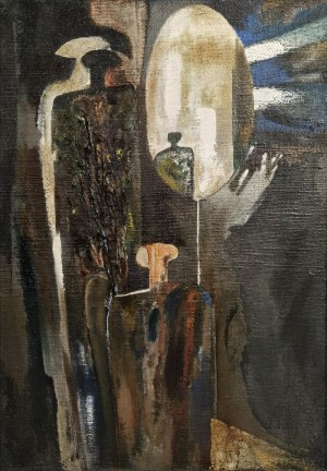 Stanisław RODZIŃSKI (1940-2021), Kompozycja we wnętrzu, 1960