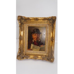 portret mężczyzny w kapeluszu