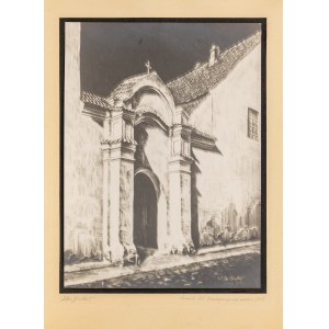Jan Dziewałtowski-Gintowt (1904-1980), Wilno. Brama klasztoru benedyktynek, 1935