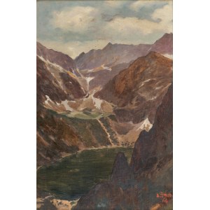 Alfred Żmuda (1897-1966), Landscape from the Tatra Mountains (Morskie Oko and Czarny Staw), 1940