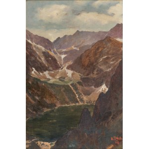 Alfred Żmuda (1897-1966), Pejzaż z Tatr (Morskie Oko i Czarny Staw), 1940