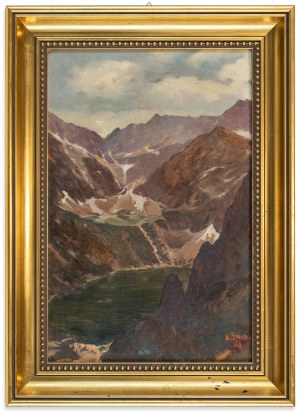 Alfred Żmuda (1897-1966), Pejzaż z Tatr (Morskie Oko i Czarny Staw), 1940