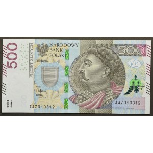 500 złotych 2016 - AA -