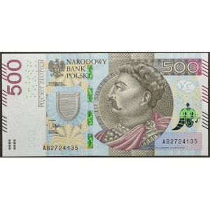 500 złotych 2016 - AB -