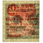 1 grosz 1924, bilet zdawkowy (lewy) - CO❉ -