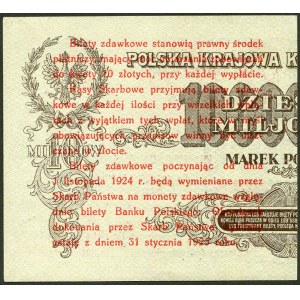 5 groszy 1924, bilet zdawkowy (prawy)