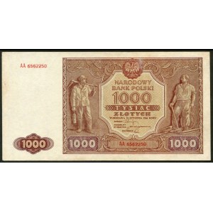 1000 złotych 1946 - AA -