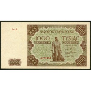 1000 złotych 1947 Ser. D