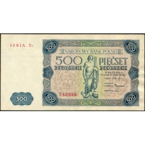 500 złotych 1947 - T2 -