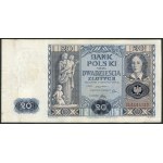 Zestaw banknotów w rulonie - 20 złotych 1936 (161szt.)