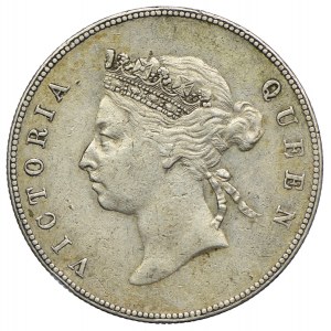 Hongkong, Królowa Wiktoria, 50 centów 1890, Heaton
