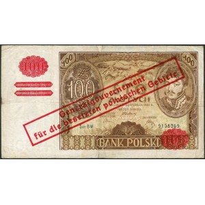 100 złotych 1932, fałszywy nadruk