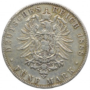 Niemcy, Hamburg, 5 marek 1888 J, Hamburg