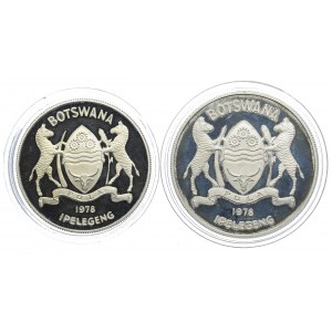 Botswana, 5, 10 pula 1978 (2szt.)