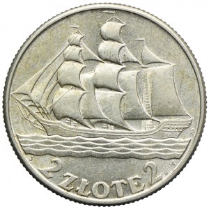 2 złote 1936, Żaglowiec