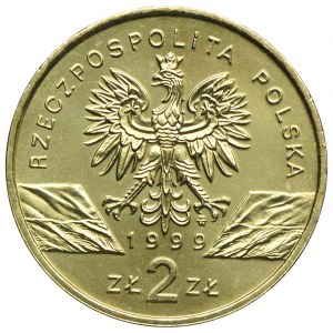 2 złote 1999 Wilki
