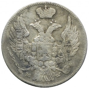 Polska, Zabór rosyjski, Mikołaj I, 15 kopiejek = 1 złoty 1838 MW, Warszawa