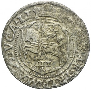 Zygmunt II August, Trojak 1563, Wilno, LITV / LI