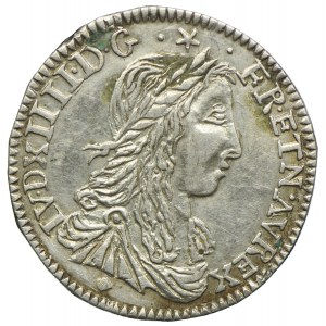 Francja, Ludwig XIV, 1/12 ecu 1663 Limoges