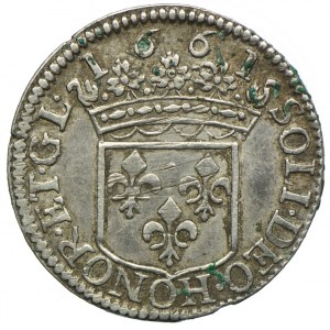 Francja, Wilhelm Henryk, 1/12 ecu 1661