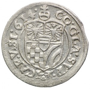 Karol II, 3 krajcary 1614 HT, Oleśnica
