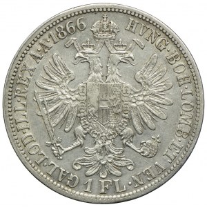 Austria, Franciszek Józef I, 1 floren 1866